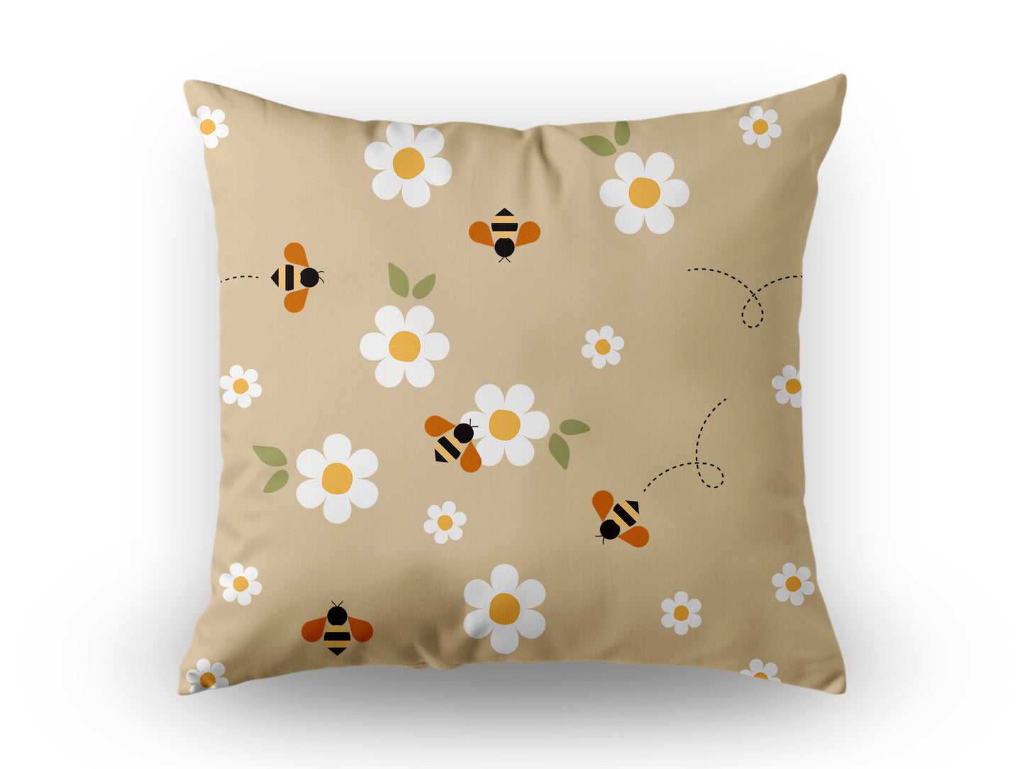 Outdoor Kissen; wetterfest & wasserabweisend - COL 5-4 Bienen & Blumen