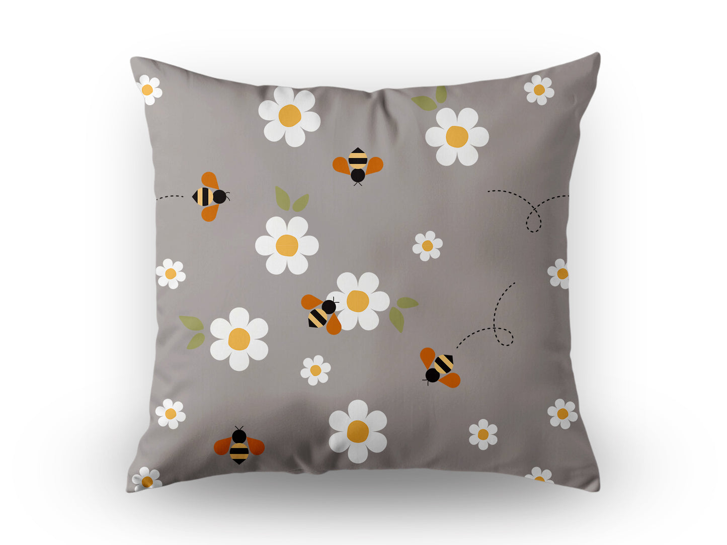 Outdoor Kissen; wetterfest & wasserabweisend - COL 5-4 Bienen & Blumen