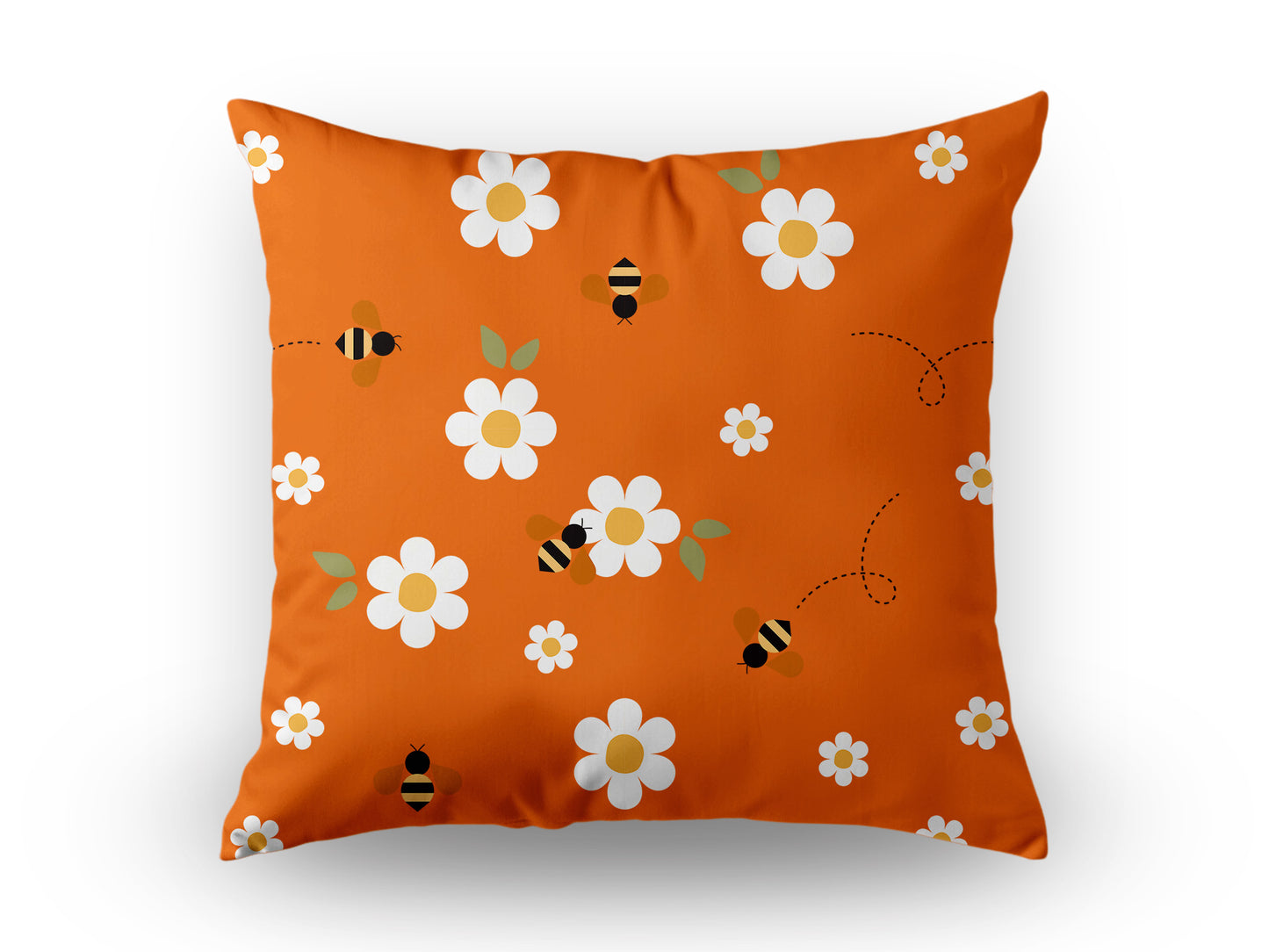 Outdoor Kissen; wetterfest & wasserabweisend - COL 5-4 Bienen & Blumen
