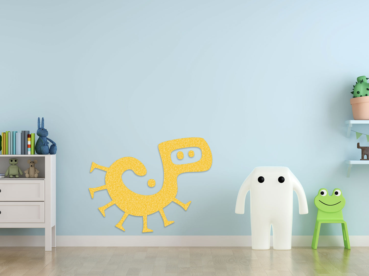 3D muurschildering - Monster - zelfklevend muurmotief - MO-025