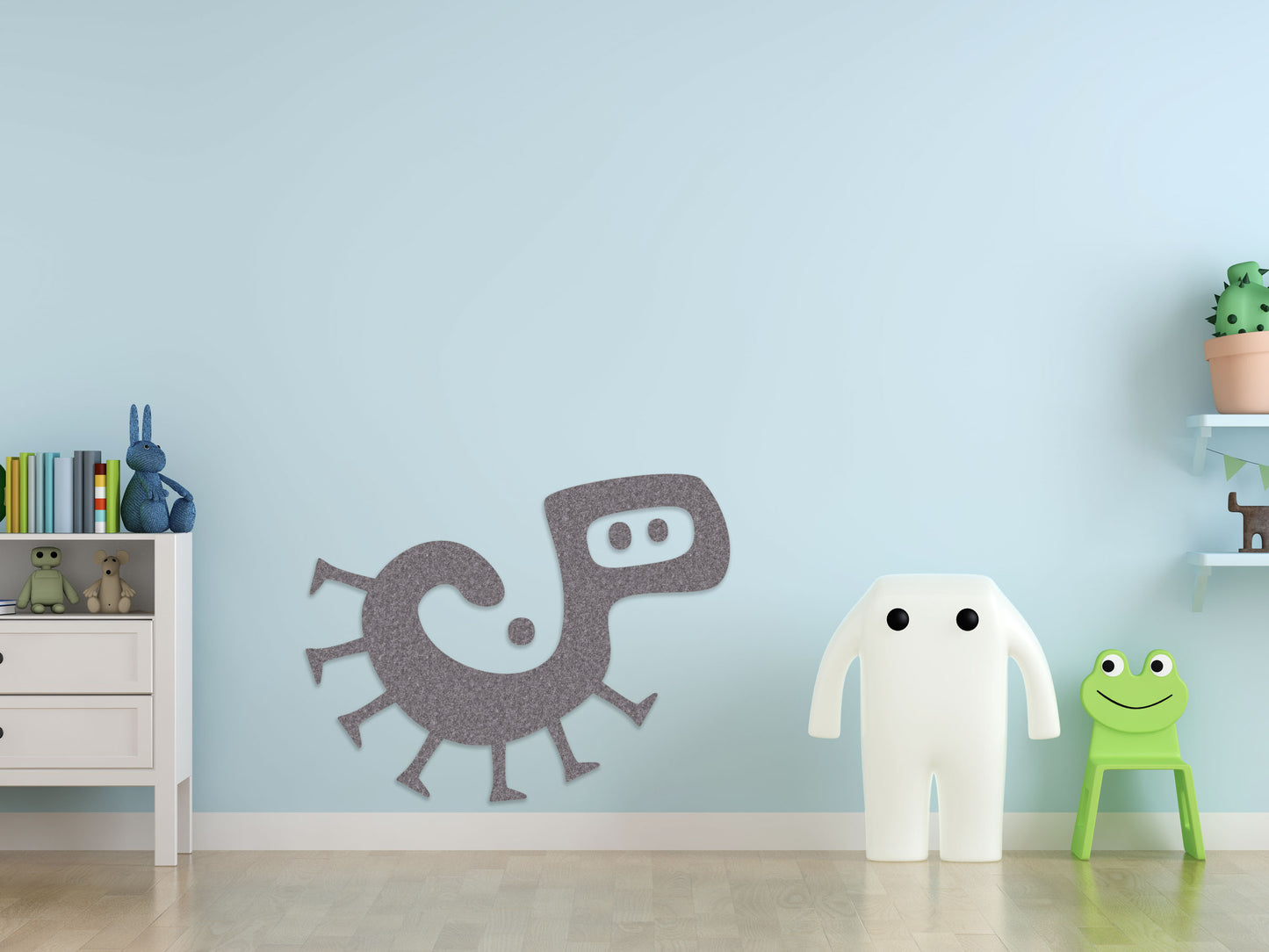 3D muurschildering - Monster - zelfklevend muurmotief - MO-025
