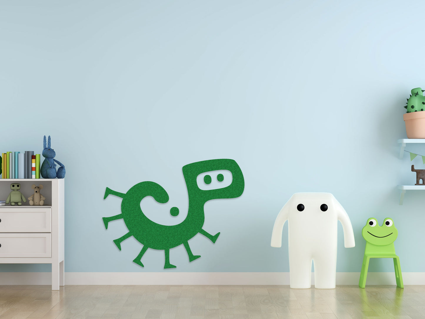 3D muurschildering - Monster - zelfklevend muurmotief - MO-025