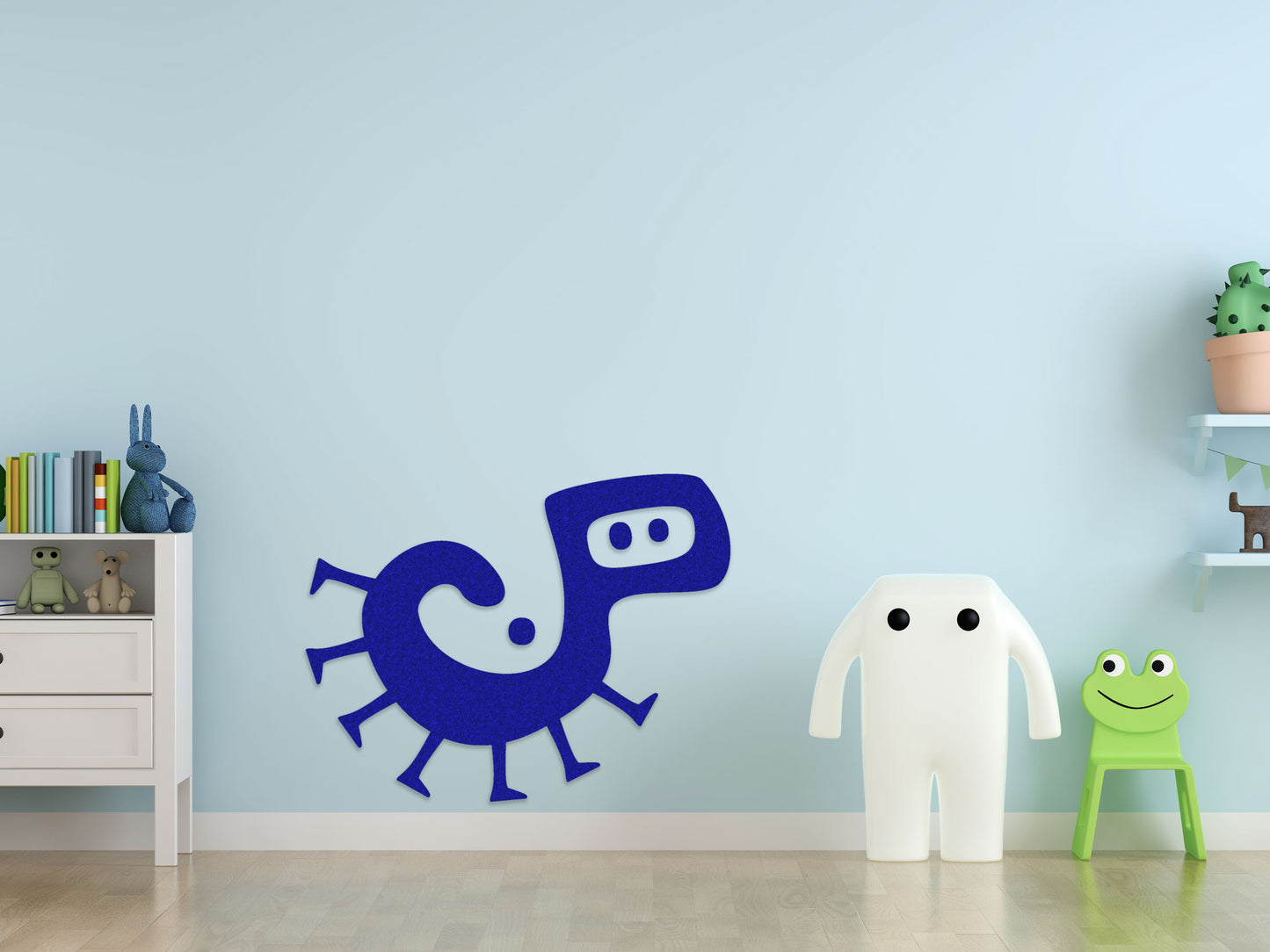 3D muurschildering - Monster - zelfklevend muurmotief - MO-025