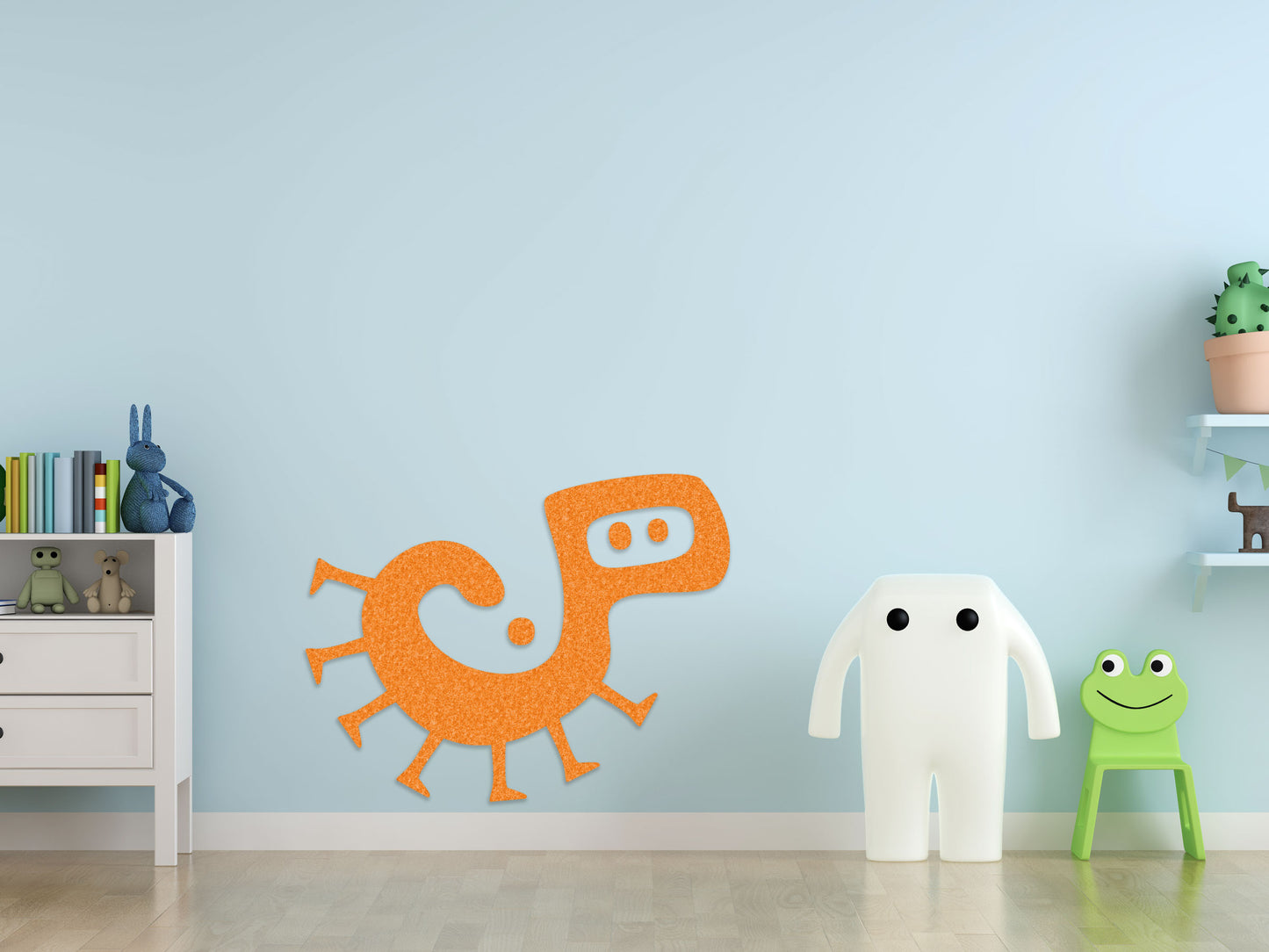 3D muurschildering - Monster - zelfklevend muurmotief - MO-025