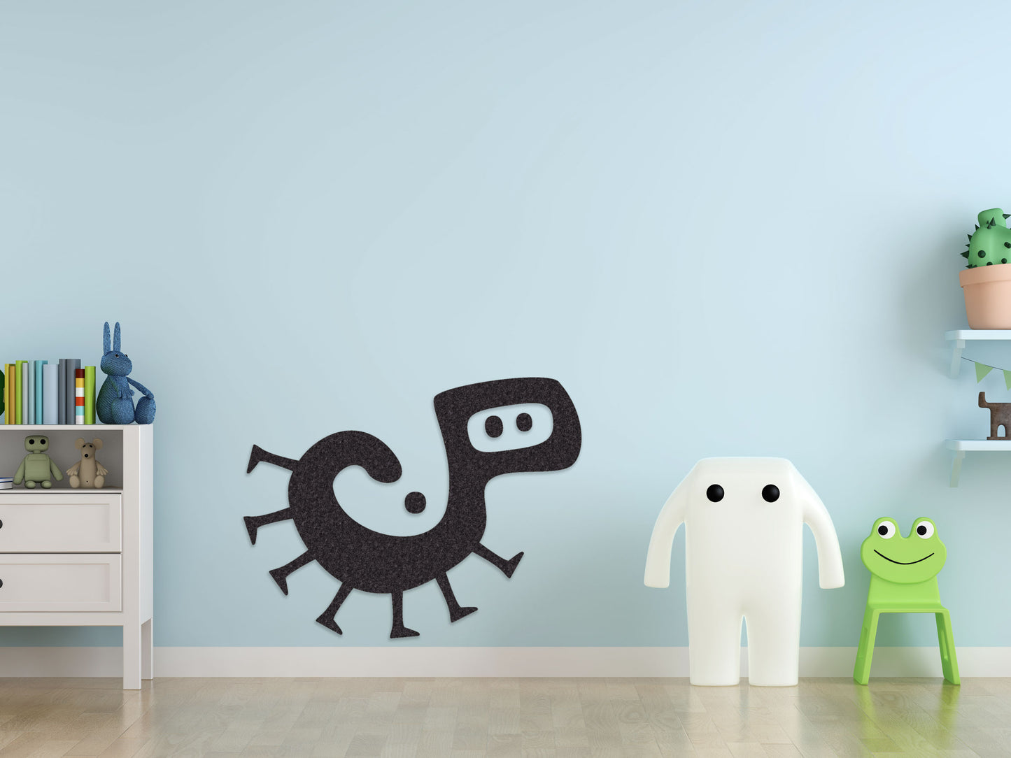 3D muurschildering - Monster - zelfklevend muurmotief - MO-025