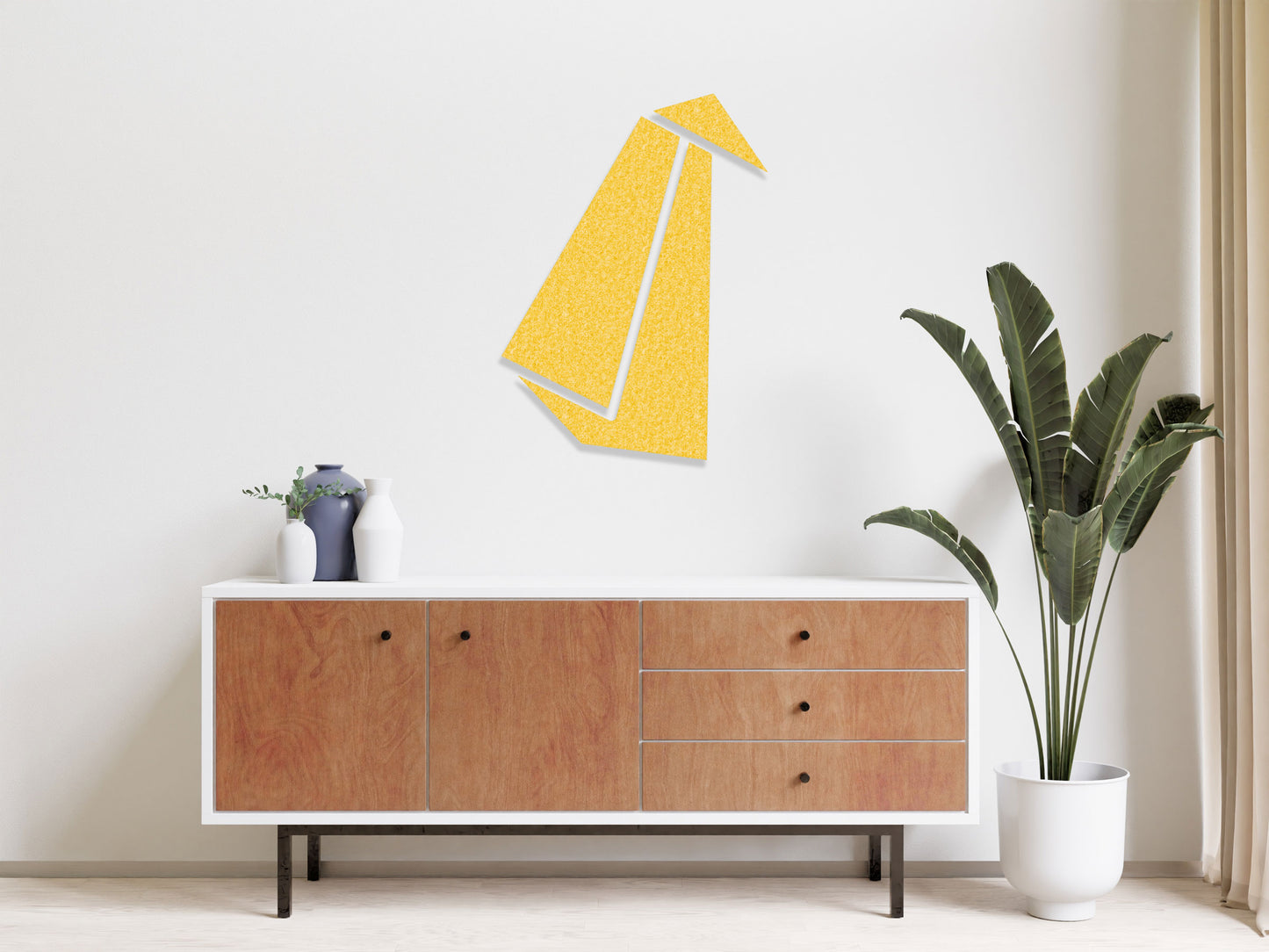 Image murale 3D - Renard Origami - Motif mural autocollant