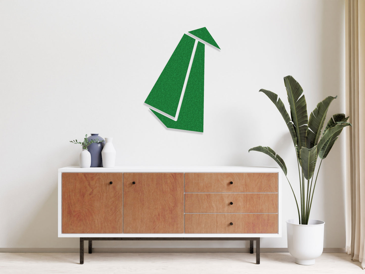 Image murale 3D - Renard Origami - Motif mural autocollant