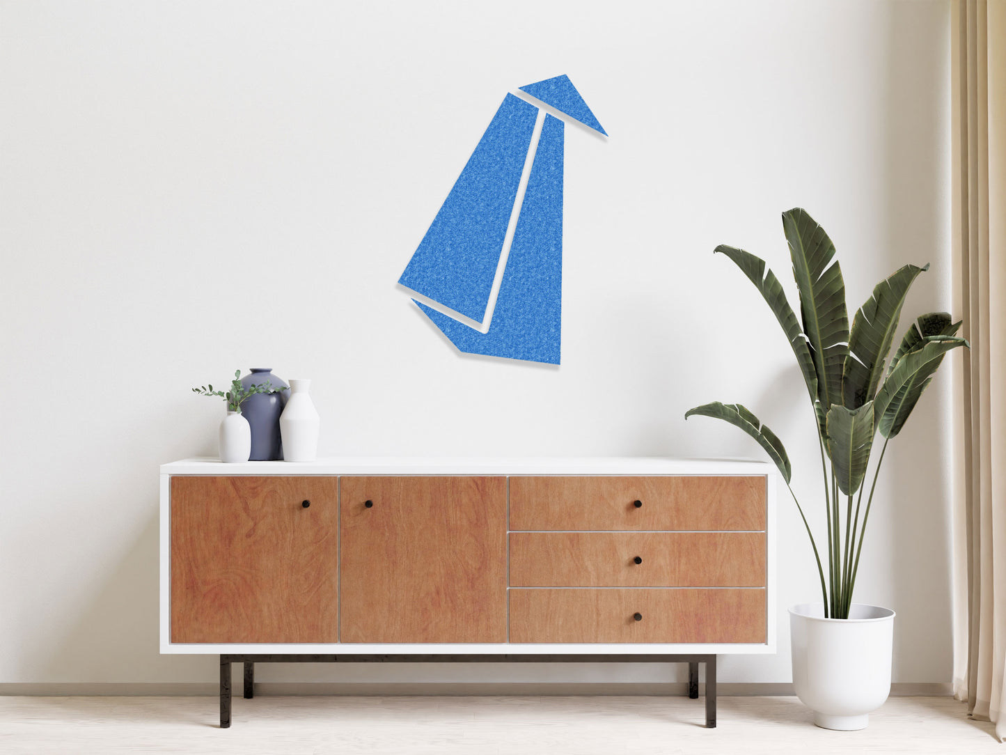 Image murale 3D - Renard Origami - Motif mural autocollant