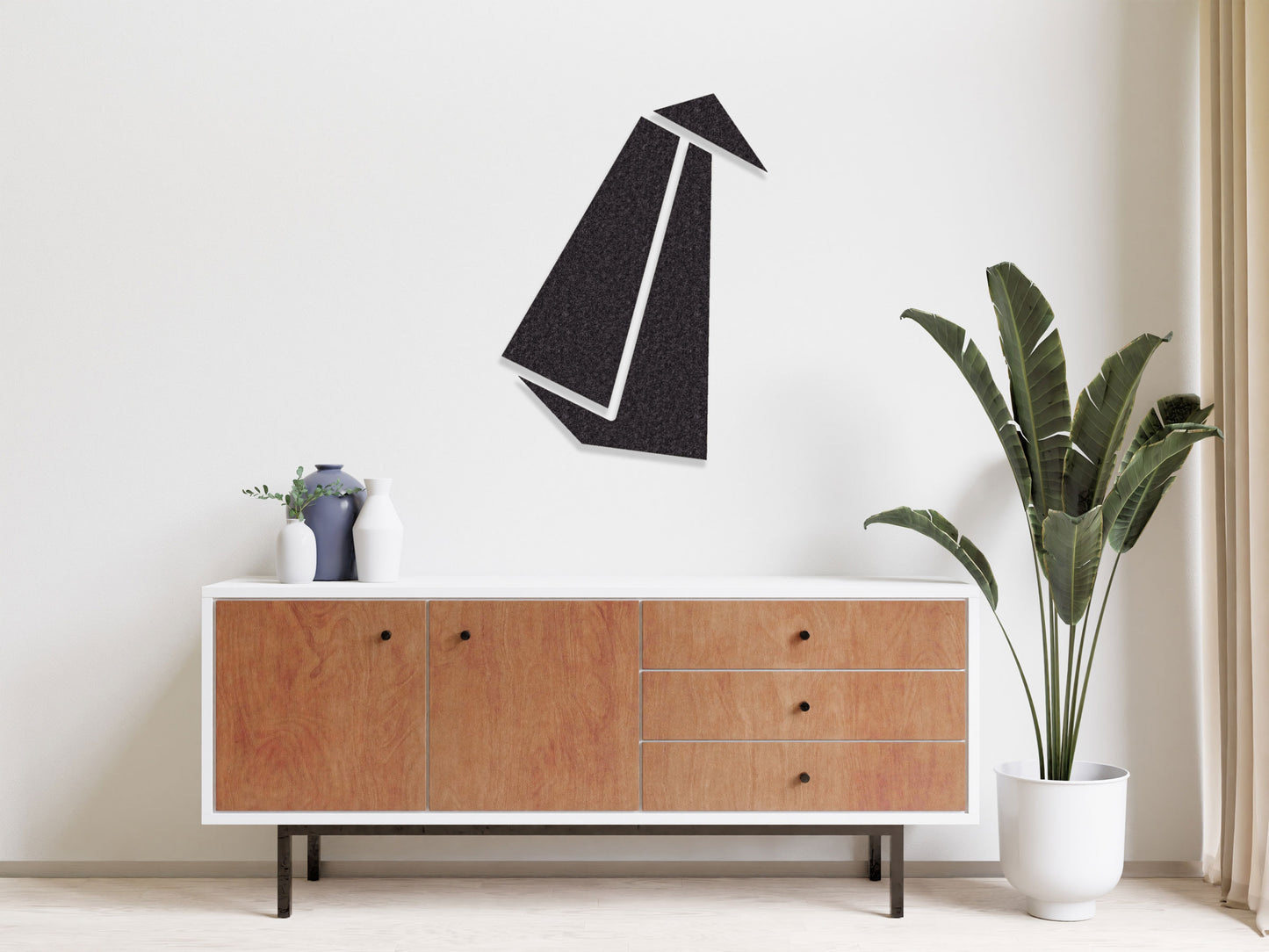 Image murale 3D - Renard Origami - Motif mural autocollant