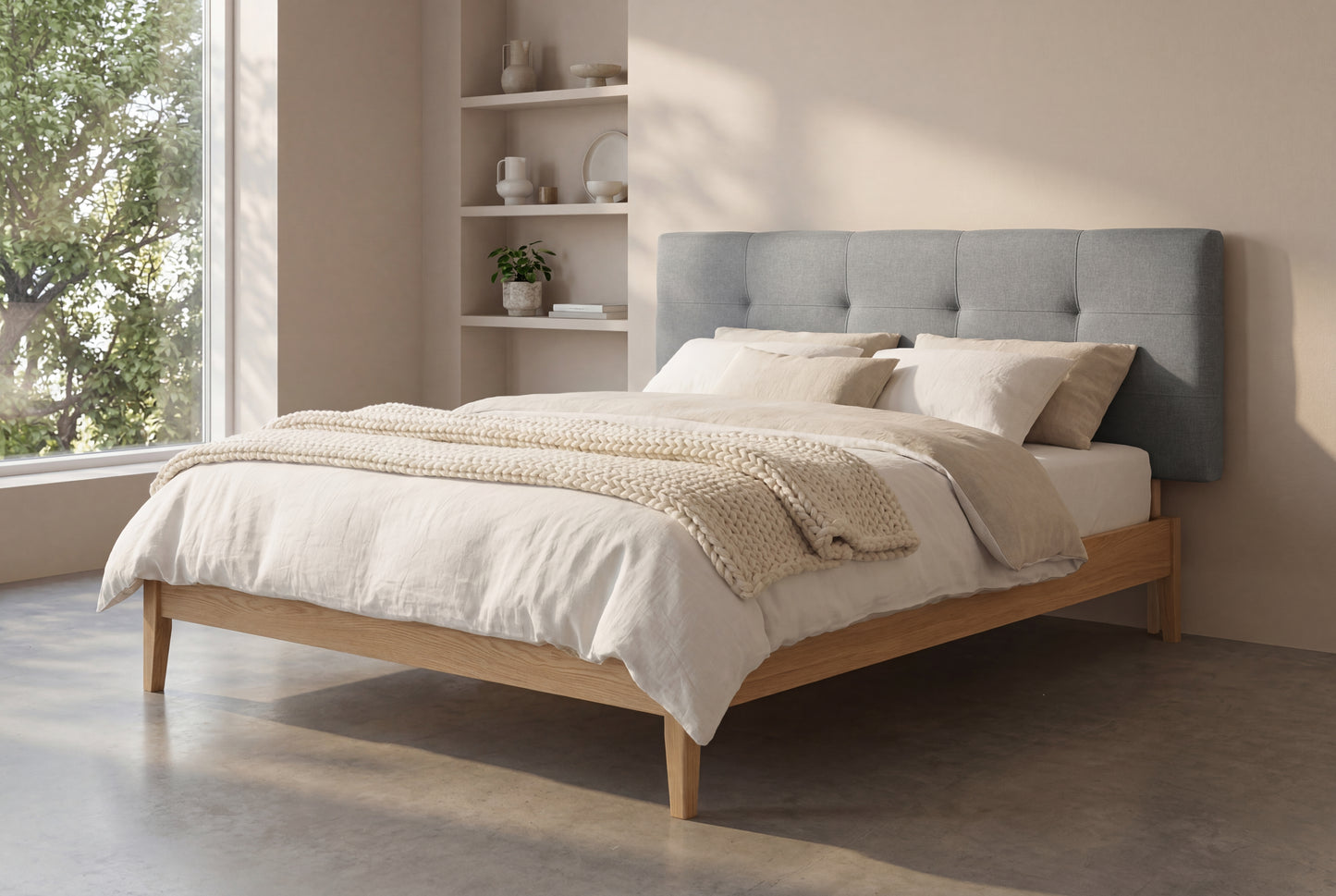 Kopfteil Bett gepolstert - Atlas