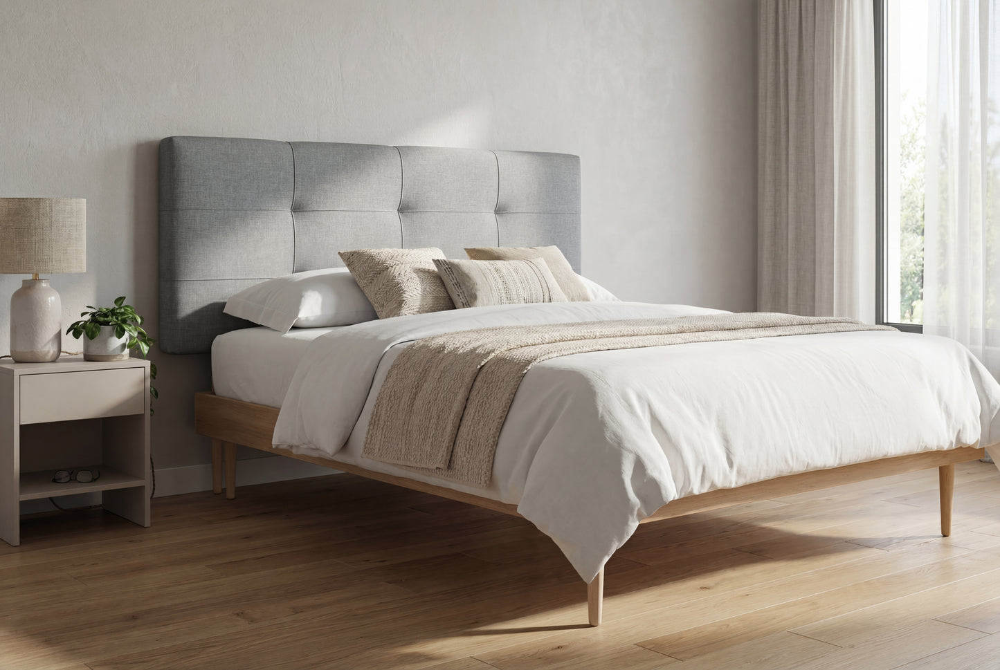 Kopfteil Bett gepolstert - Atlas