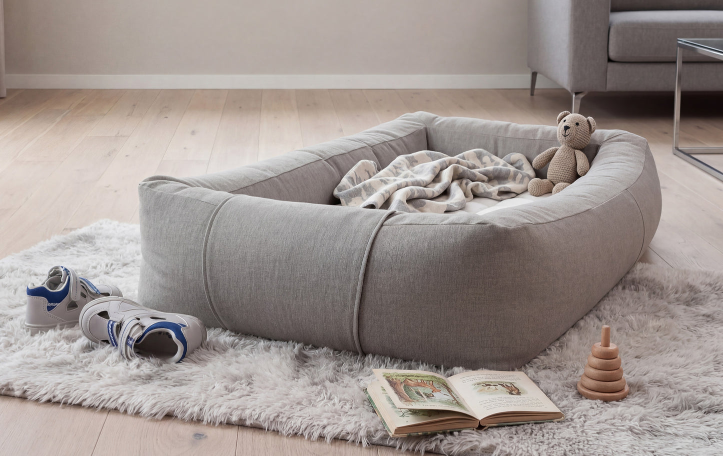 Lit enfant "FINN" - pliable et empilable