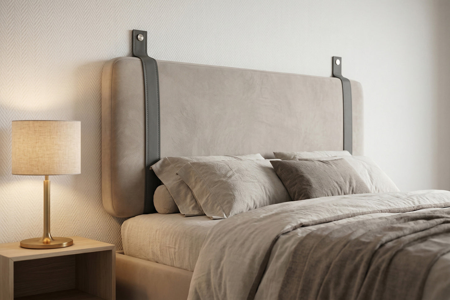 BED WALL CUSHION CALYPSO [VELVET]