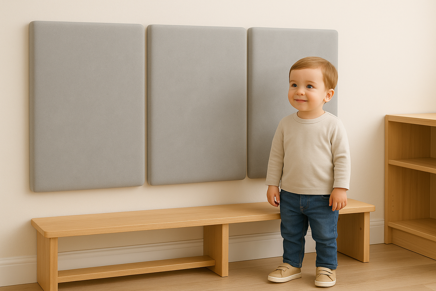WANDSCHUTZ POLSTER KINDER [MICROFASER] - WASCHBAR