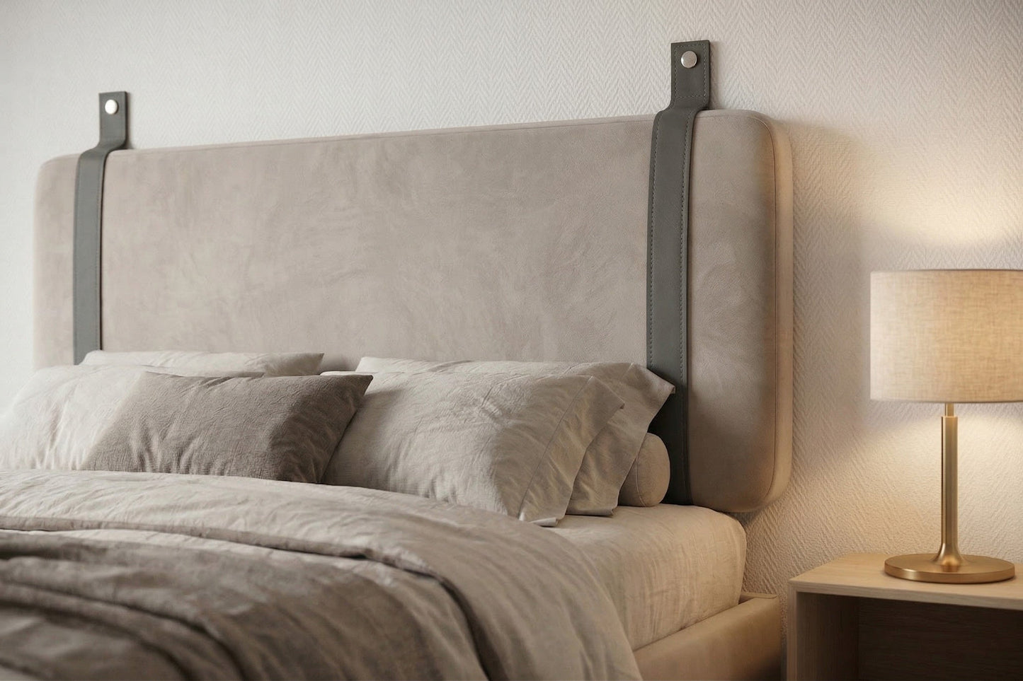 BED WALL CUSHION CALYPSO [VELVET]