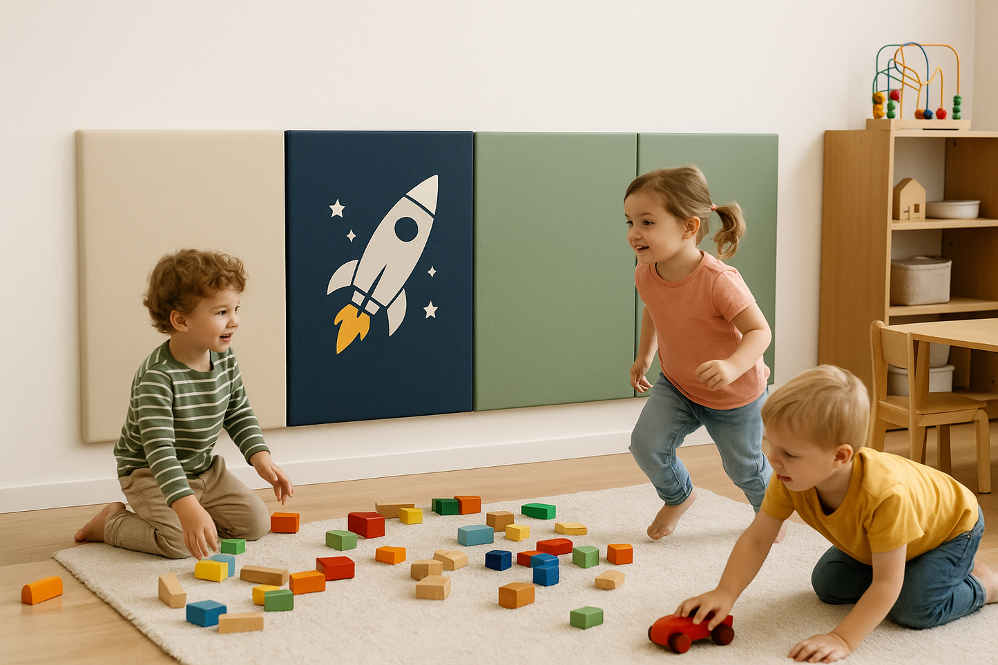 WANDSCHUTZ POLSTER KINDER [KUNSTLEDER]