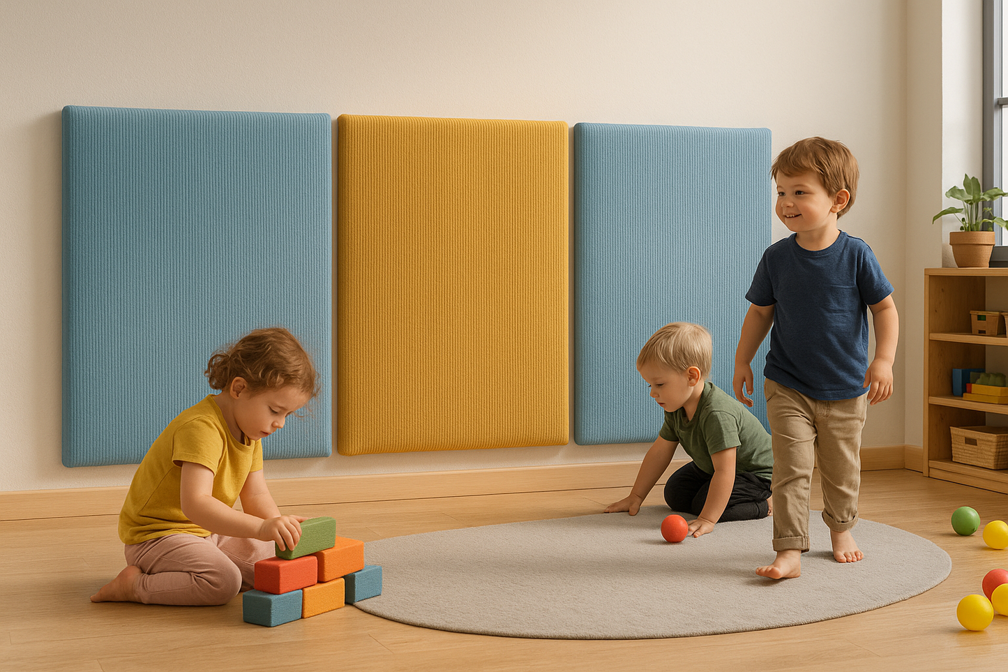 WANDSCHUTZ POLSTER KINDER [CORD] - WASCHBAR